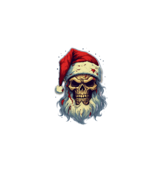 santa minta fekete pólón