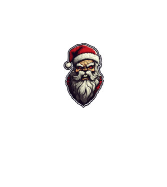 santa minta fekete pólón