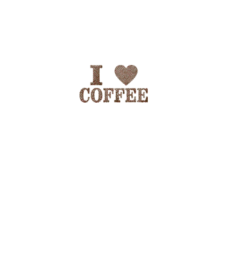 Coffee minta fehér pólón