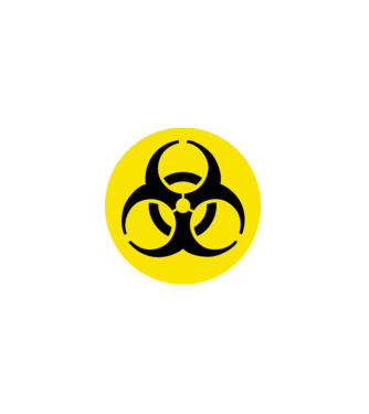 biohazard minta fekete pólón