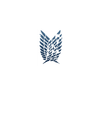 Attack on Titan logo minta farmerkék pólón