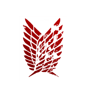 Attack on Titan logo  minta fehér pólón