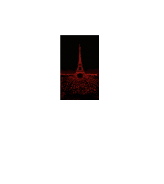 Eiffel torony minta fekete pólón