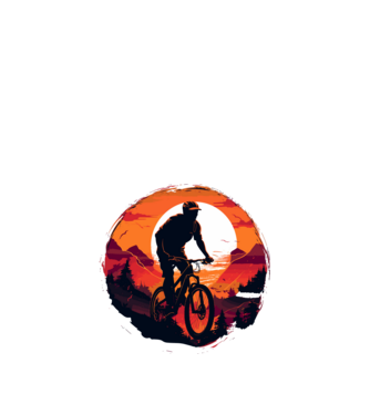 Bike minta fekete pólón