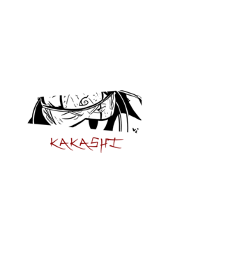 Kakashi minta fekete pólón