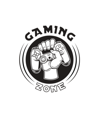 GamerZone minta fehér pólón
