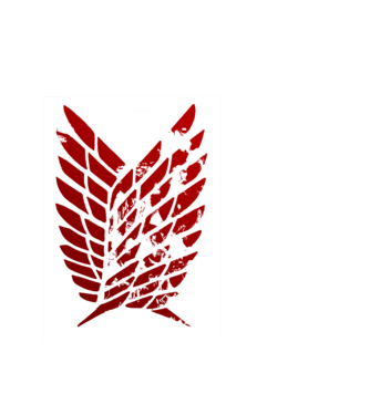 Attack on Titan logo  minta fehér pólón