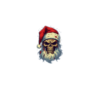 santa minta fekete pólón