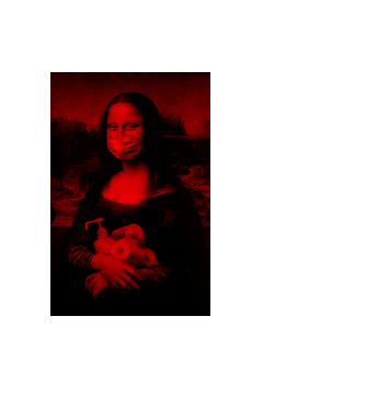Mona lisa minta fekete pólón