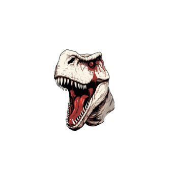 dino minta fekete pólón