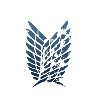 Attack on Titan logo minta fehér pólón