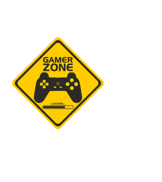 Gamer Zóna minta fehér pólón