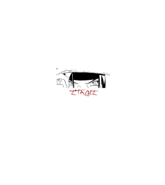 Itachi minta fekete pólón