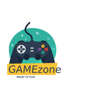 GameZone minta fehér pólón