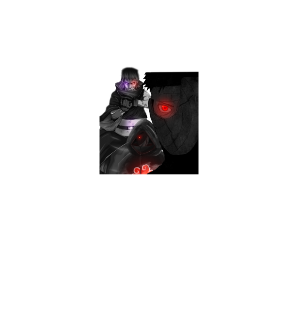 Uchiha obito minta fekete pólón