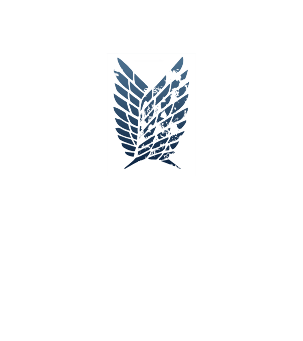 Attack on Titan logo minta fekete pólón
