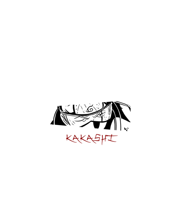 Kakashi minta fekete pólón