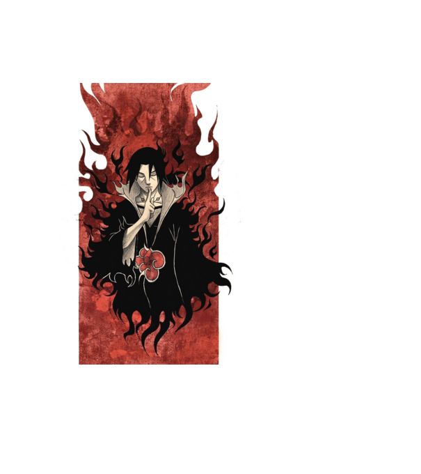Itachi minta fekete pólón