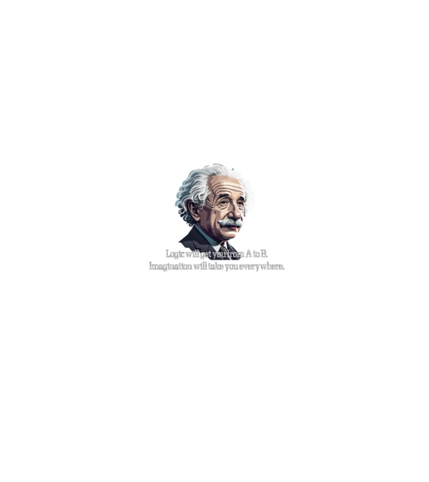 EINSTEIN minta fekete pólón