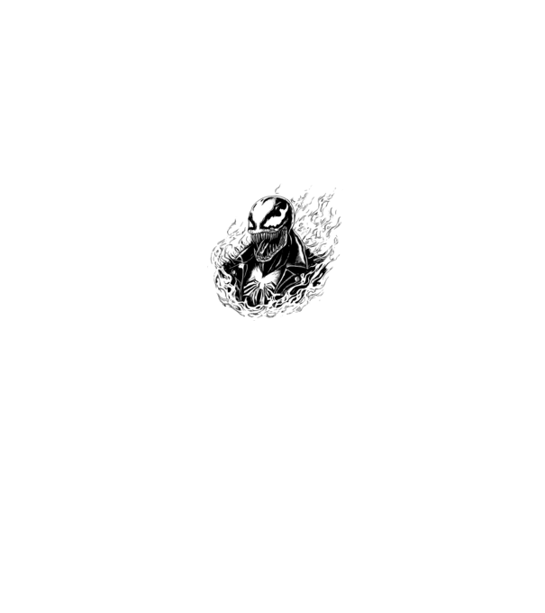 Venom_as_GhostRider minta fehér pólón