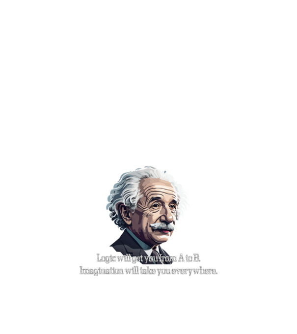 EINSTEIN minta fekete pólón