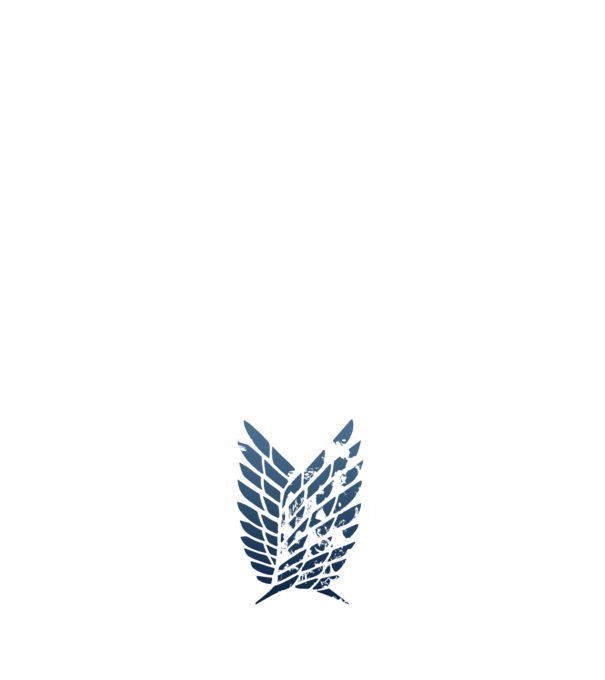 Attack on Titan logo minta sötétkék pólón