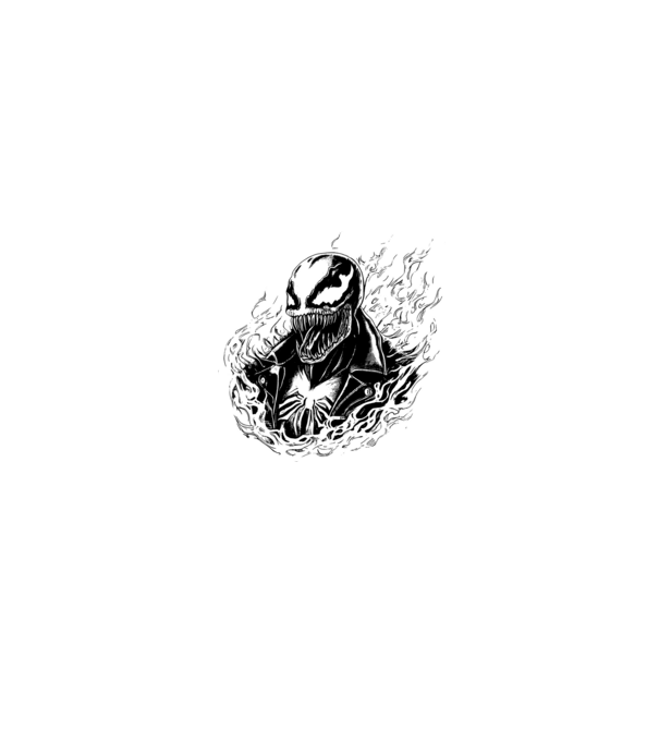 Venom_as_GhostRider minta fehér/piros pólón