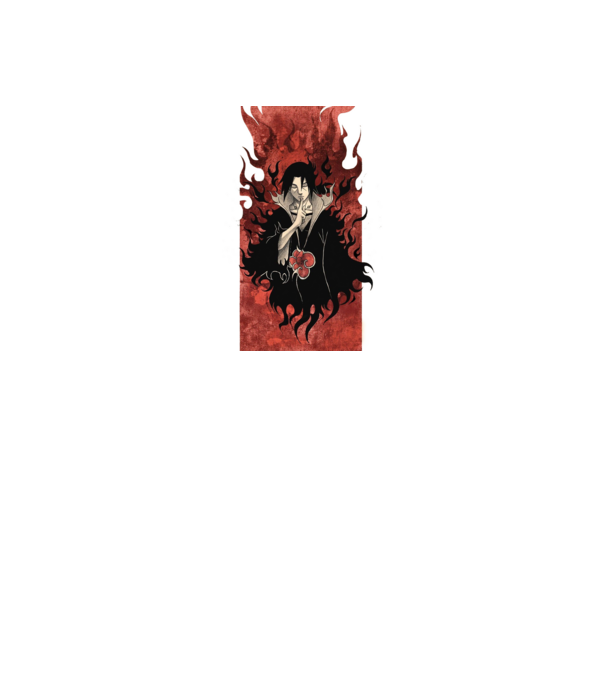 Itachi minta fekete pólón