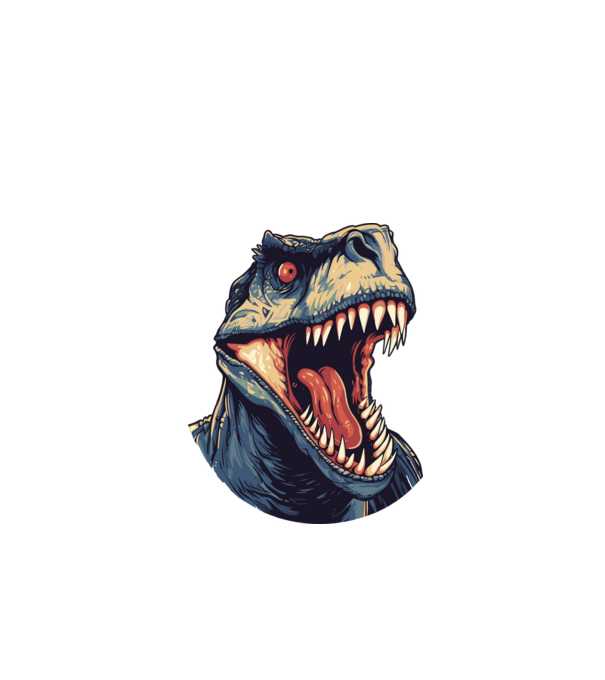 Dino minta fekete pólón