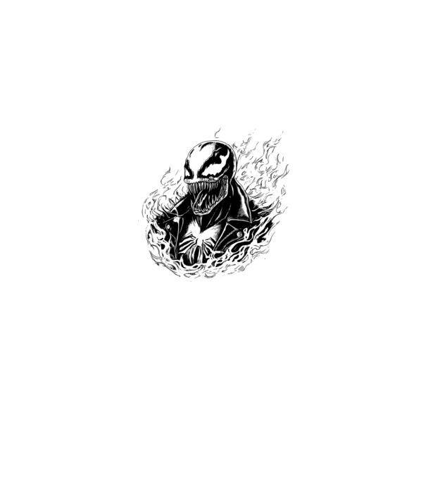 Venom_as_GhostRider minta szürke pólón