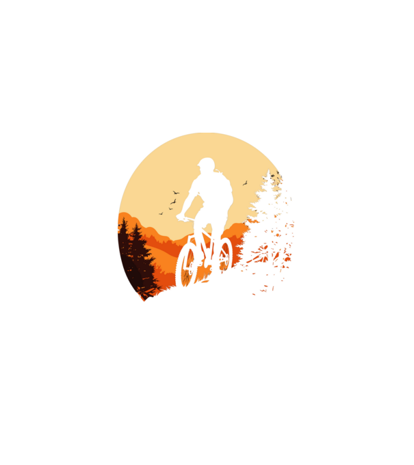 Bike minta fekete pólón