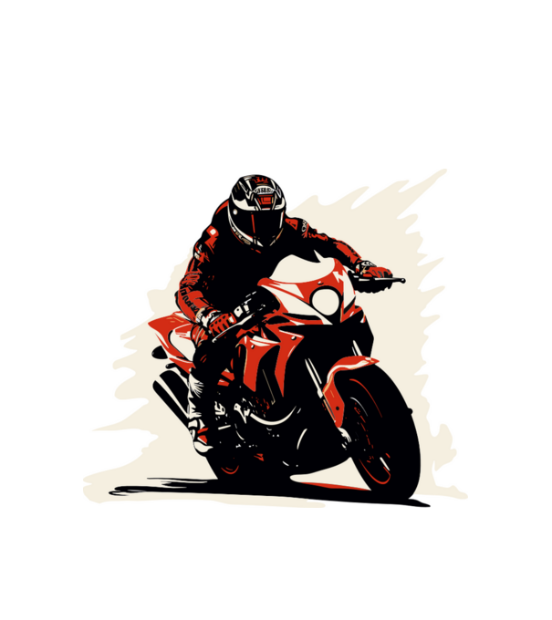 Motor életérzés minta fehér pólón