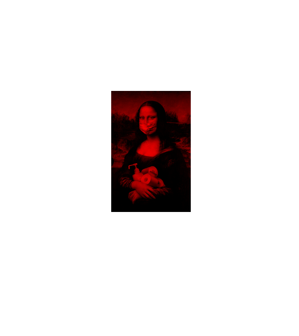 Mona lisa minta homokszín pólón