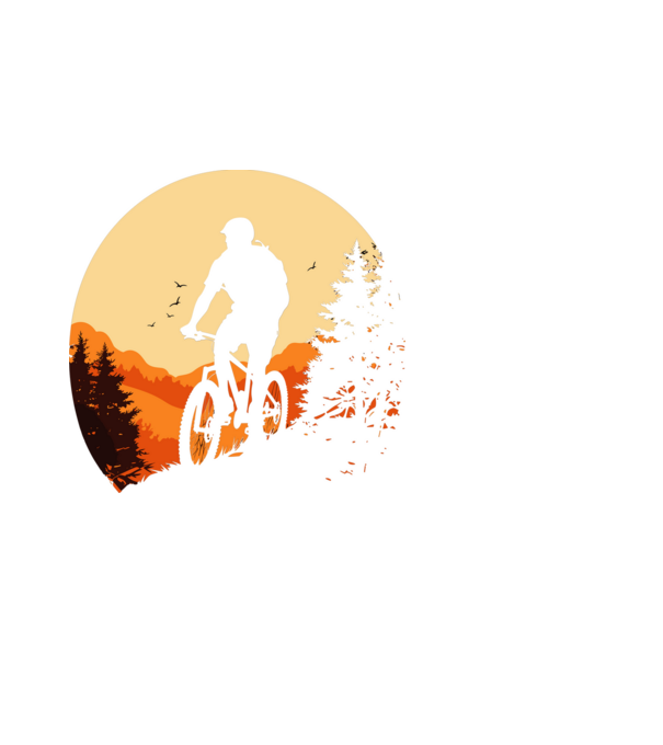 Bike minta fekete pólón