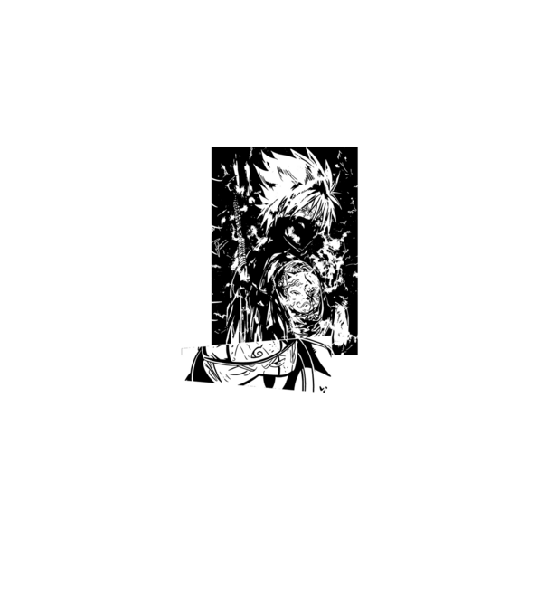 Kakashi minta fekete pólón