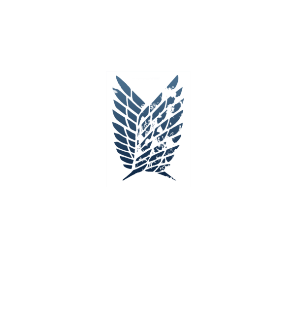 Attack on Titan logo minta fekete pólón