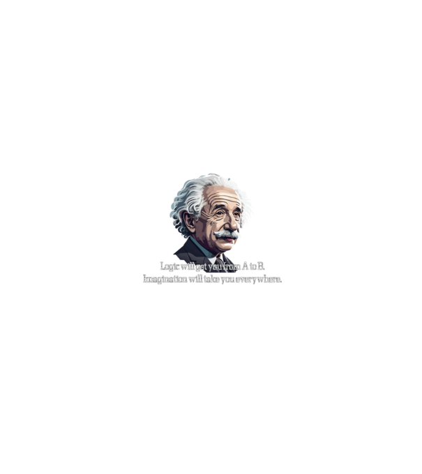 EINSTEIN minta fekete pólón