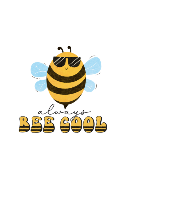 bee cool minta fehér pólón