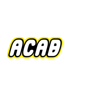 ACAB minta fekete pólón