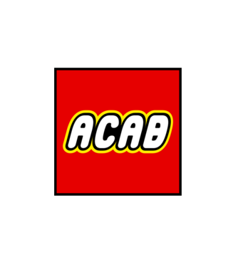 ACAB minta fehér pólón