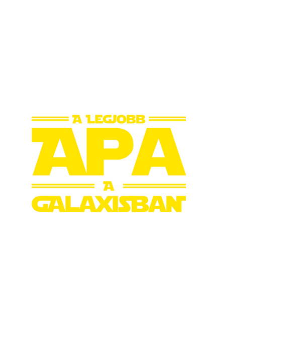 Legjobb apa minta fekete pólón