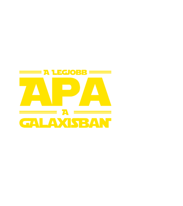 Legjobb apa minta fehér pólón
