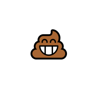 Emoji Üürülék minta szürke pólón