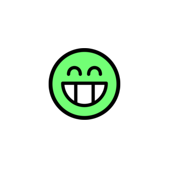 Emoji Vigyorog minta szürke pólón