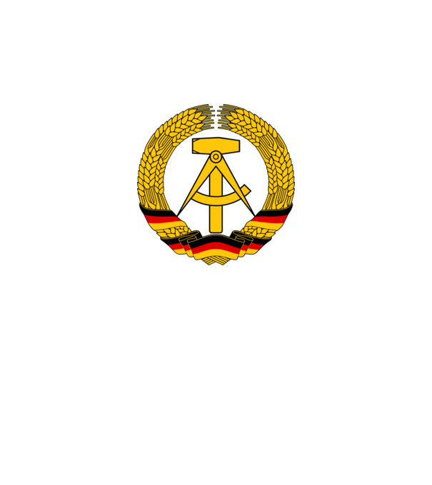 NDK DDR Címer minta sötétszürke pólón