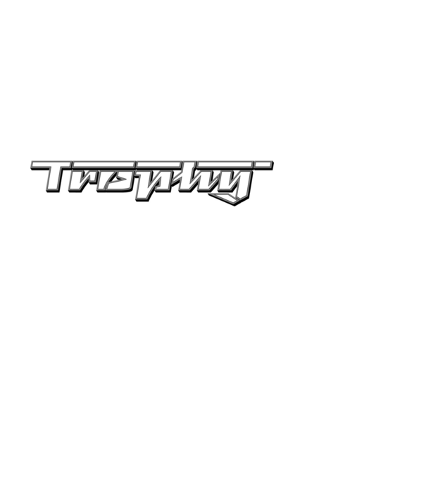 MZ Trophy Logó Embléma (3D) minta fekete pólón