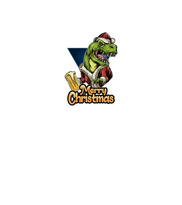 trex-xmas minta fekete pólón