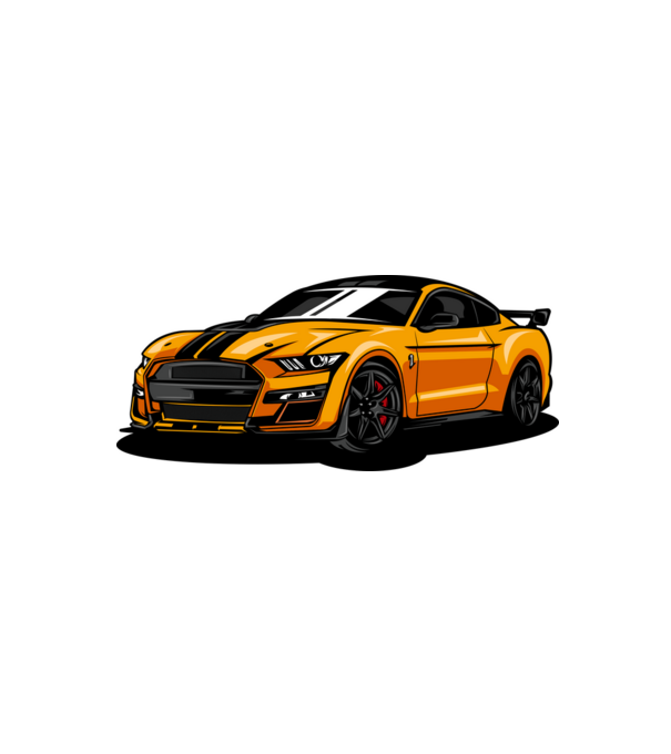 mustang minta fehér/piros pólón