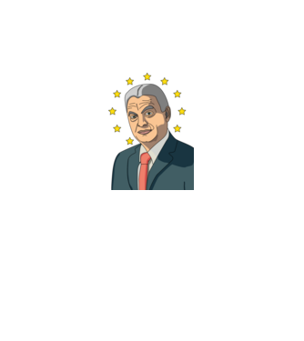 Orbán Viktor EU minta királykék pólón
