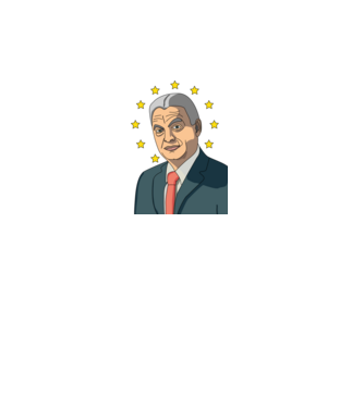 Orbán Viktor EU minta türkiz pólón